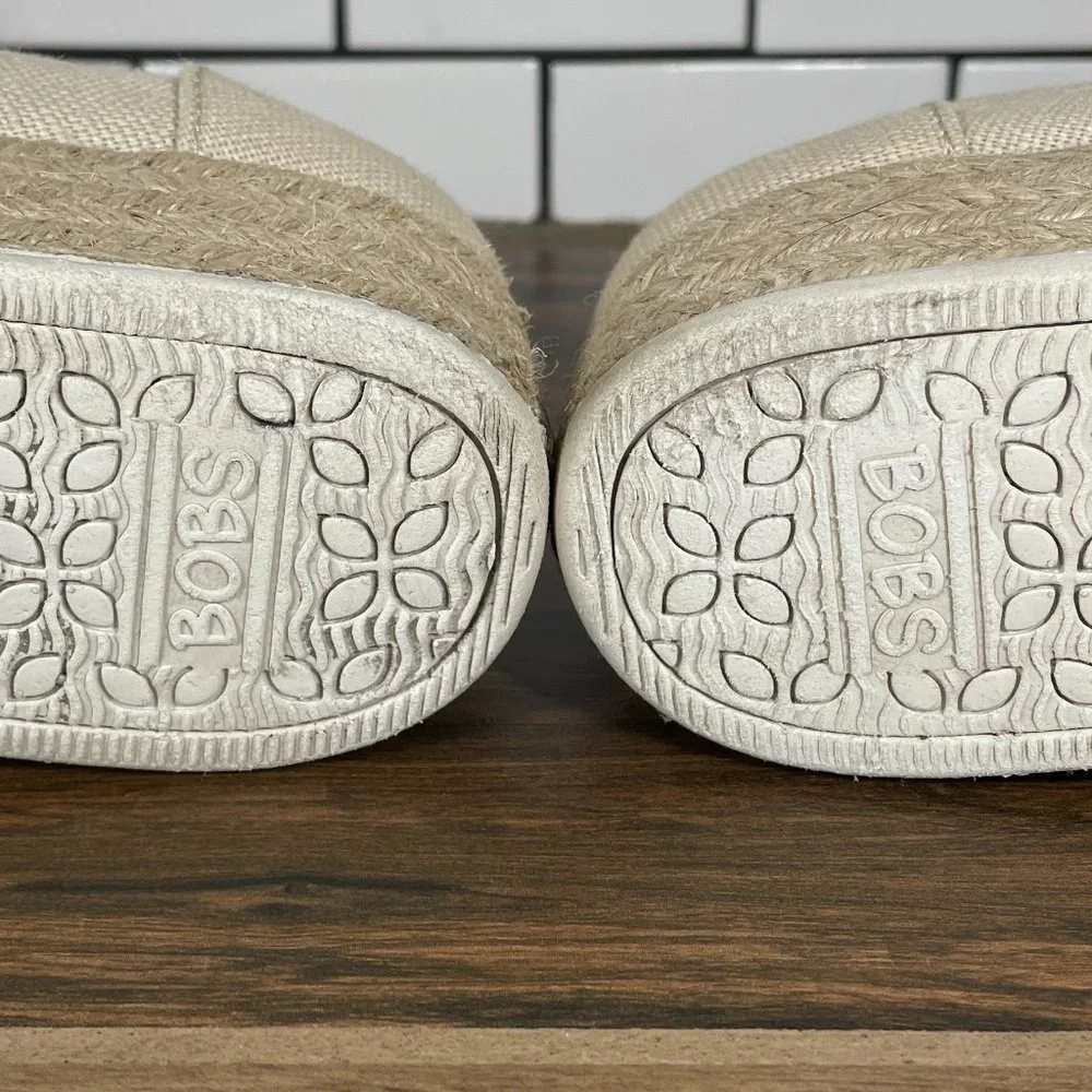 Skechers BOBS Highlights 2.0 Fairy Duster Womens Sz 10 Shoes Natural Espadrilles